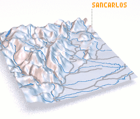 3d view of San Carlos