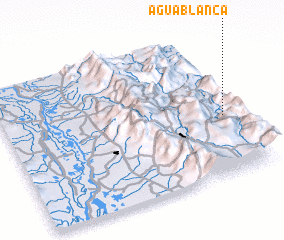 3d view of Agua Blanca