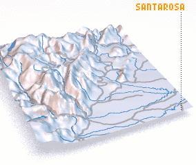 3d view of Santa Rosa