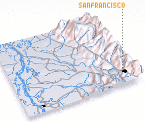 3d view of San Francisco