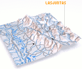 3d view of Las Juntas