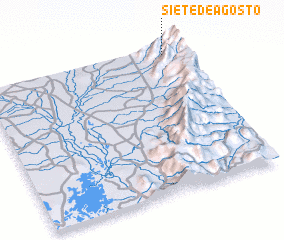 3d view of Siete de Agosto