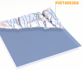 3d view of Punta Negra