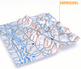 3d view of San Miguel