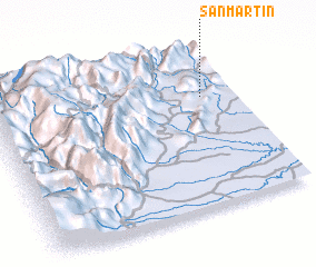 3d view of San Martín