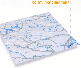 3d view of Saint-Joseph-de-Sorel