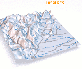 3d view of Los Alpes
