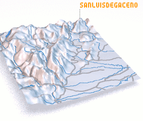 3d view of San Luis de Gaceno