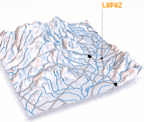 3d view of La Paz