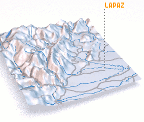 3d view of La Paz