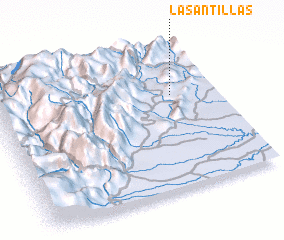 3d view of Las Antillas