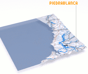 3d view of Piedra Blanca