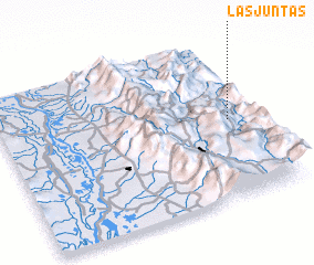 3d view of Las Juntas