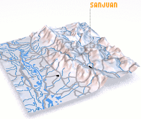 3d view of San Juán