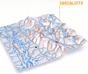 3d view of San Calixto