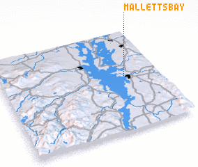 3d view of Malletts Bay