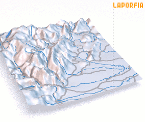 3d view of La Porfía