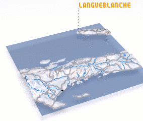 3d view of Langue Blanche