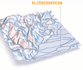 3d view of El Cruce de Ocoa