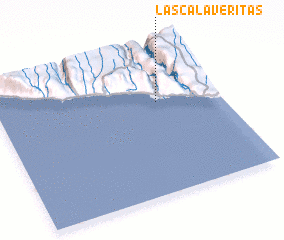 3d view of Las Calaveritas