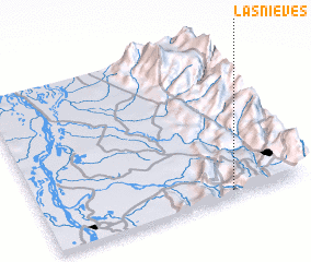 3d view of Las Nieves