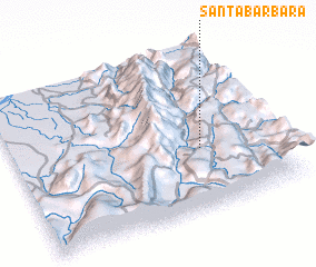 3d view of Santa Barbara