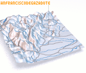 3d view of San Francisco de Gazadute