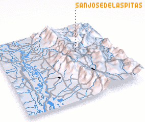 3d view of San José de Las Pitas