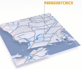 3d view of Paraguay Chico