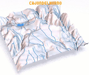 3d view of Cajón del Horno