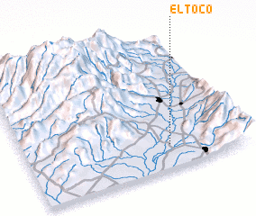 3d view of El Toco