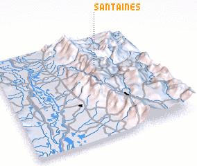 3d view of Santa Inés