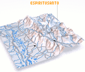 3d view of Espíritu Santo