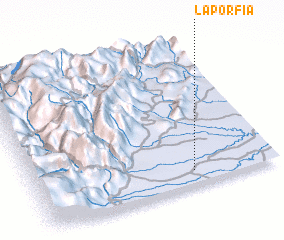 3d view of La Porfía