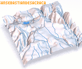 3d view of San Sebastián de Sacraca