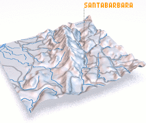 3d view of Santa Bárbara