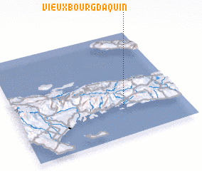 3d view of Vieux Bourg dʼAquin