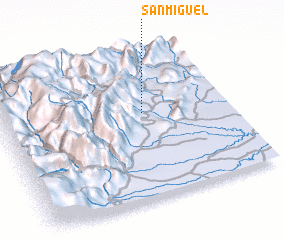 3d view of San Miguel