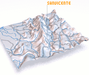 3d view of San Vicente