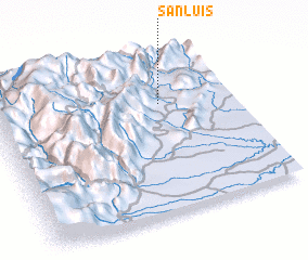 3d view of San Luis