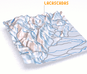 3d view of La Cascadas