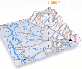 3d view of La Paz