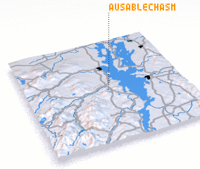 3d view of Ausable Chasm