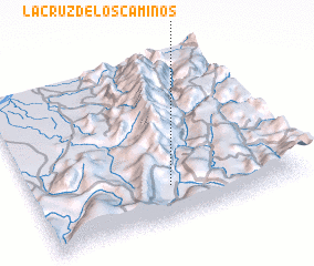 3d view of La Cruz de Los Caminos