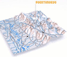 3d view of Puerto Nuevo