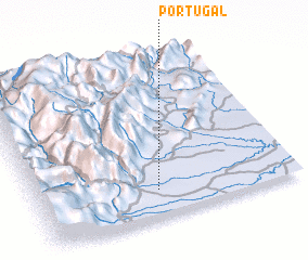 3d view of Portugal