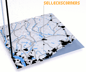 3d view of Sellecks Corners