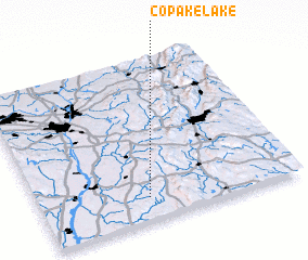 3d view of Copake Lake