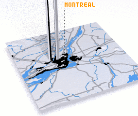 3d view of Montréal