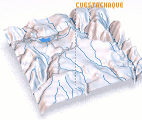 3d view of Cuestachaque